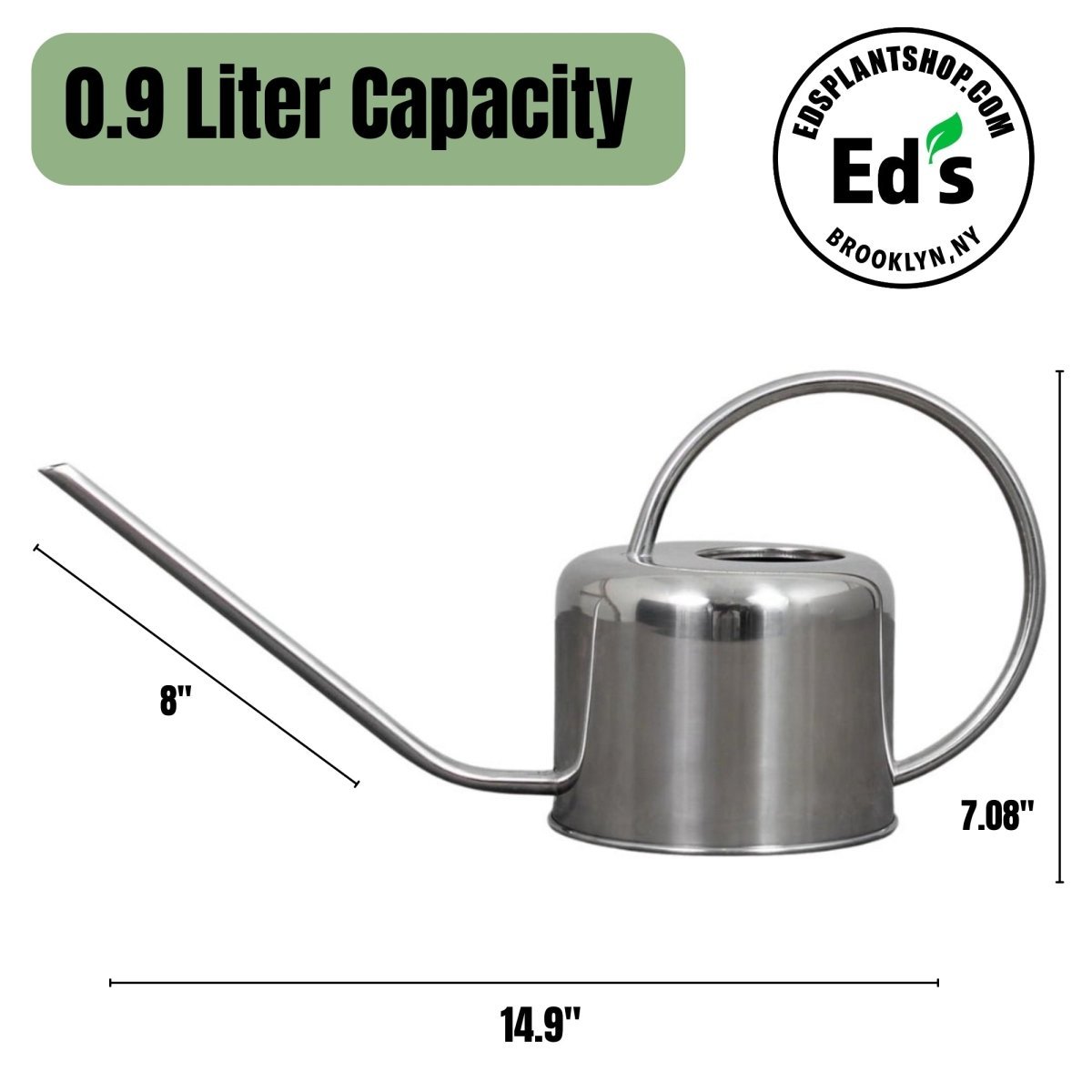 0.9 Liter- PLINT Stainless Steel Watering Can