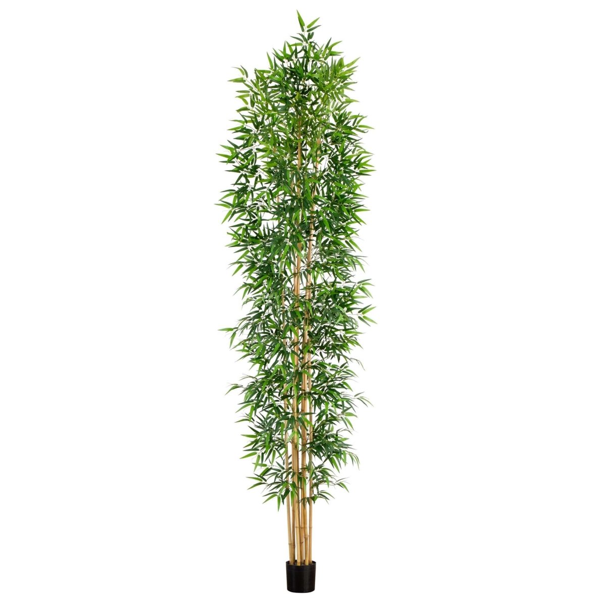 12-ft Artificial Bamboo Tree With Real Bamboo Trunks