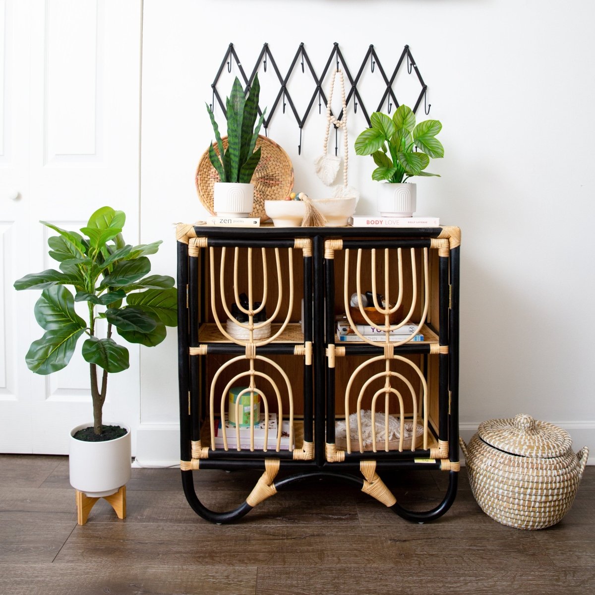 12-in Artificial Calathea Plant With Decorative Planter