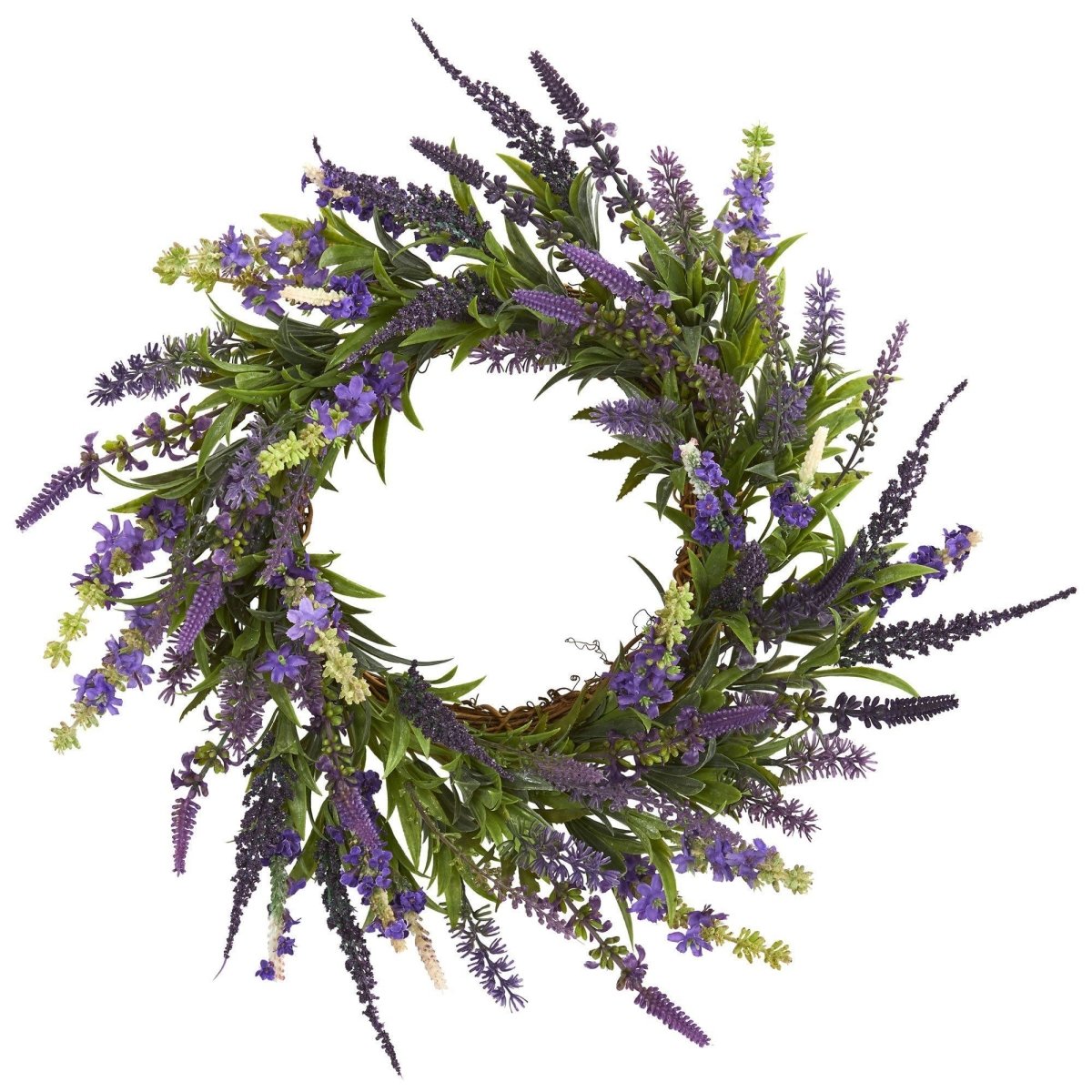 18-in Lavender Wreath | Elegant Home Décor
