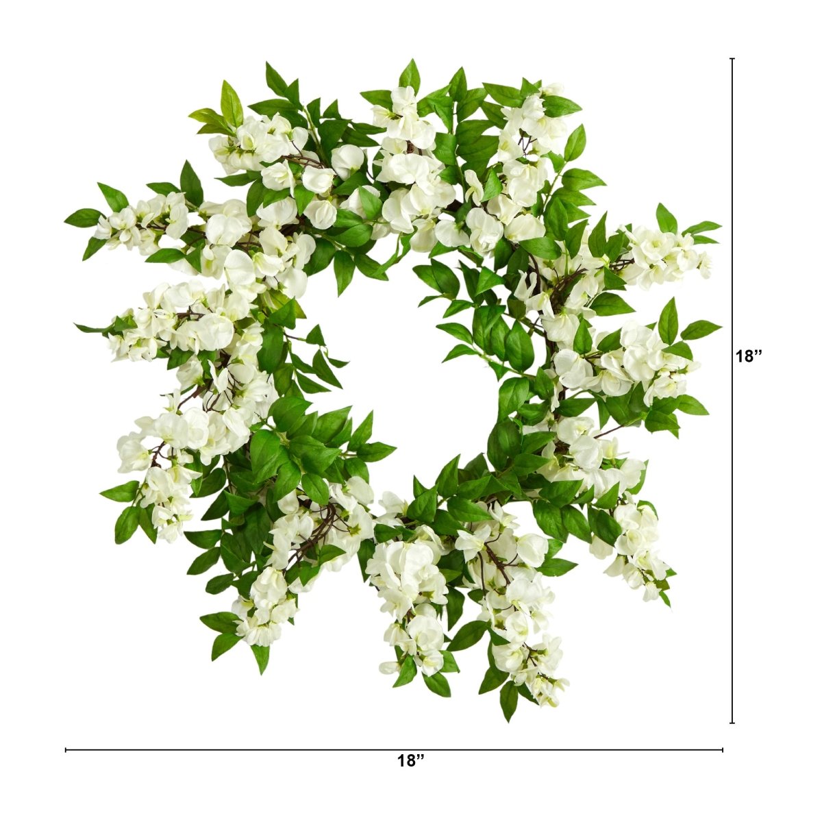 16-in Holiday Christmas Poinsettia Star Twig Wreath