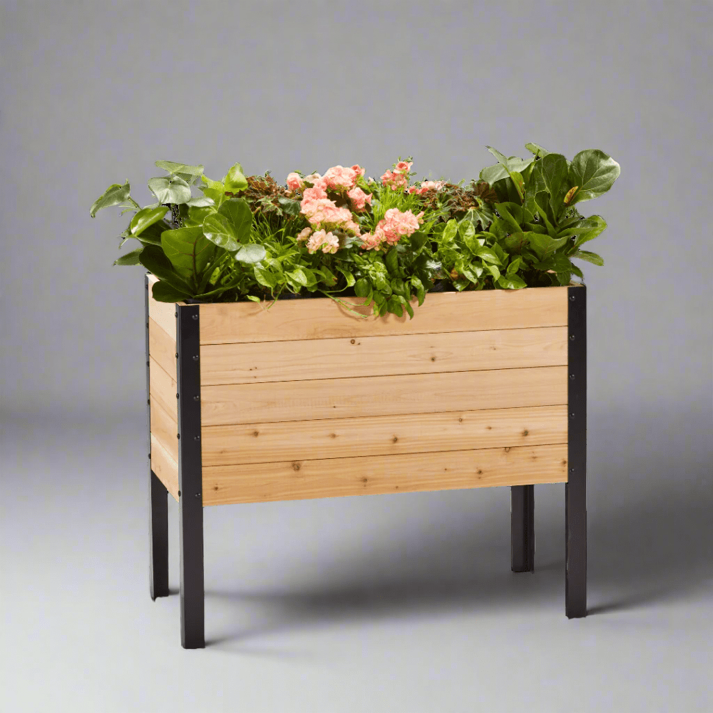 18" X 36" Cedar Raised Garden Bed – 30" Tall | Deep Planting Box