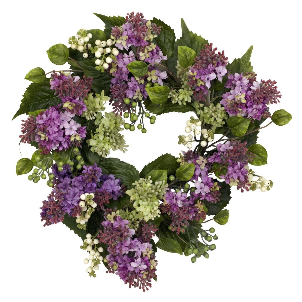 20-in Hanel Lilac Wreath | Spring-Inspired Floral Décor