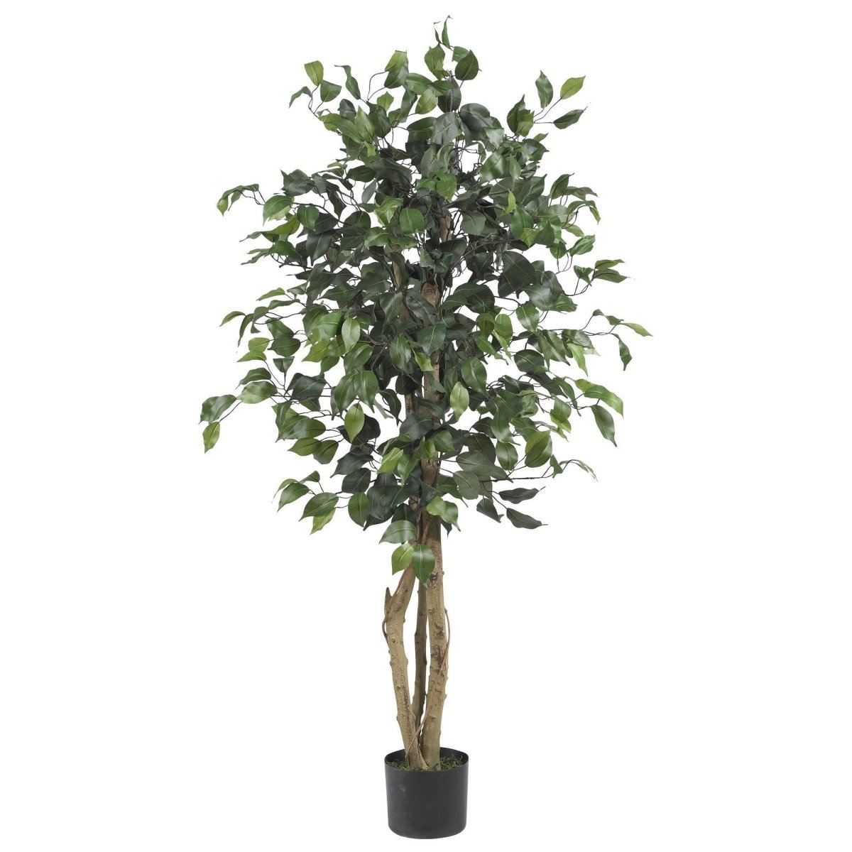 4-ft Ficus Auriculata Artificial Silk Tree – Lifelike Faux Tree With 504 Leaves