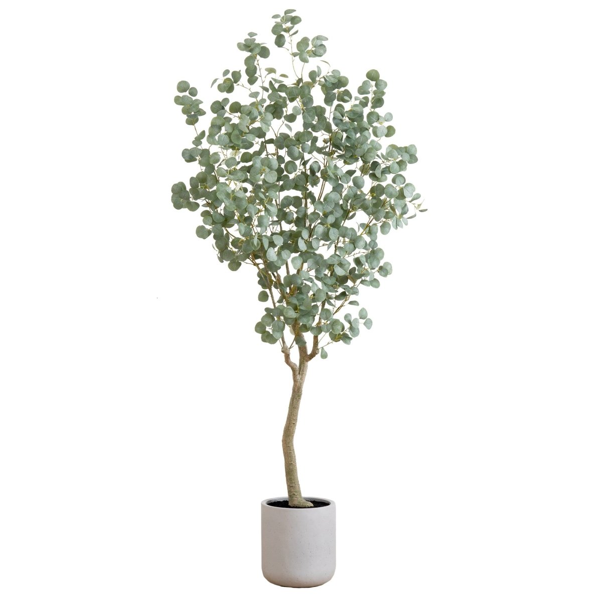 7.5-ft Faux Eucalyptus Tree | Realistic Indoor Greenery – Ed's Plant Shop
