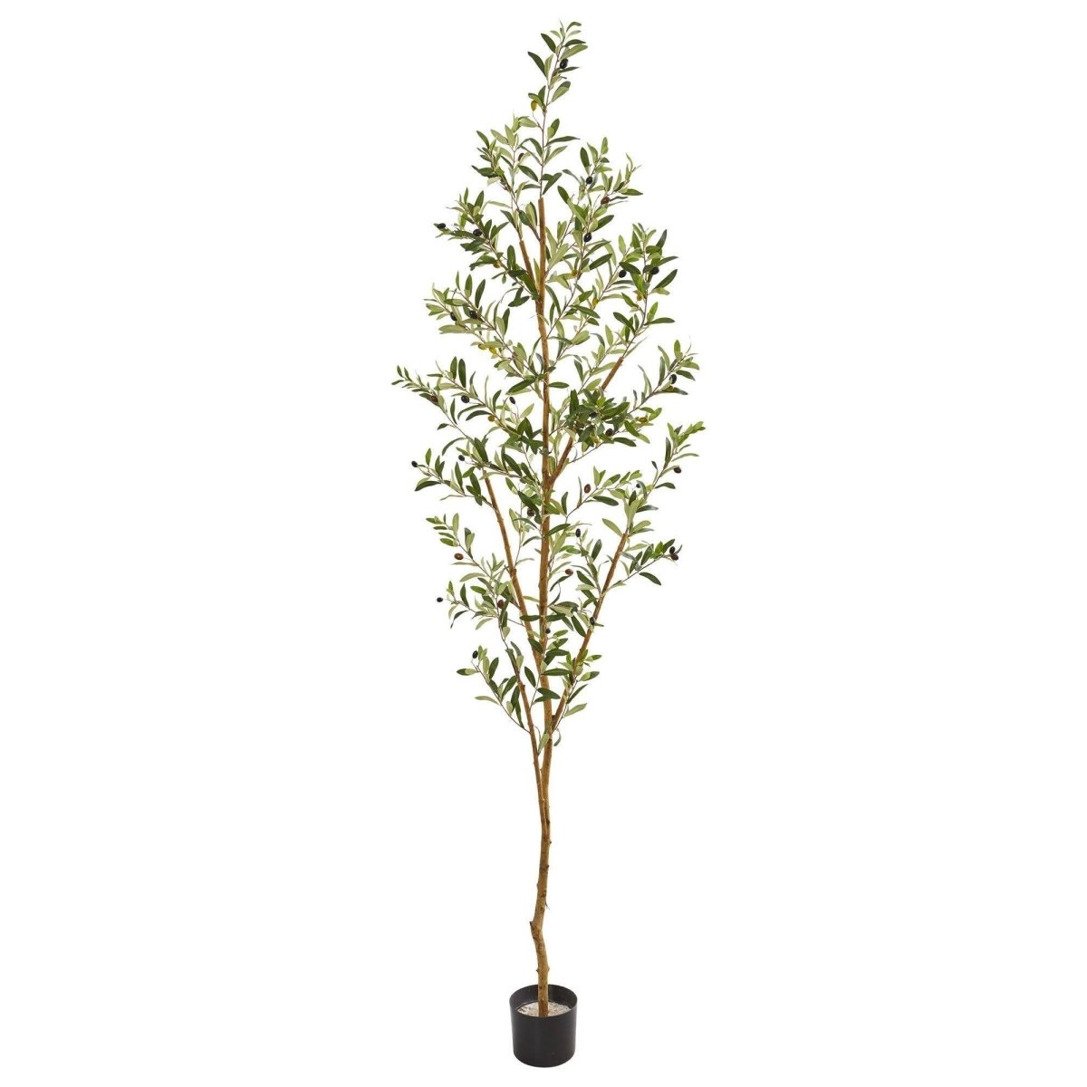 82-in Artificial Olive Tree – Tall, Rustic & Lifelike Décor Accent