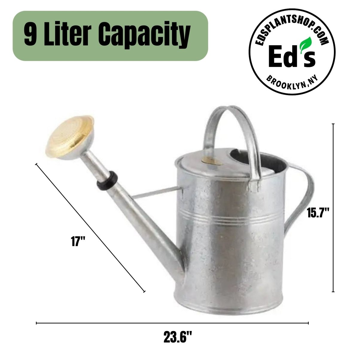 9 Liter- PLINT Watering Can With Removable Sprinkler Head