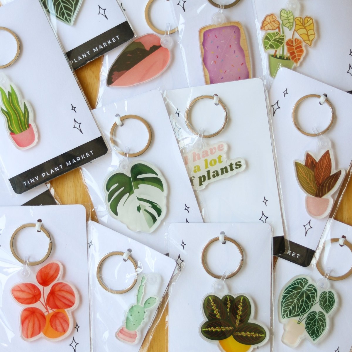 Cactus Plant Acrylic Keychain