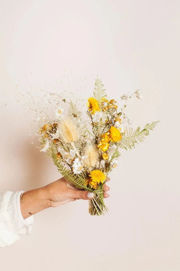Citrine Dried Flower Bouquet