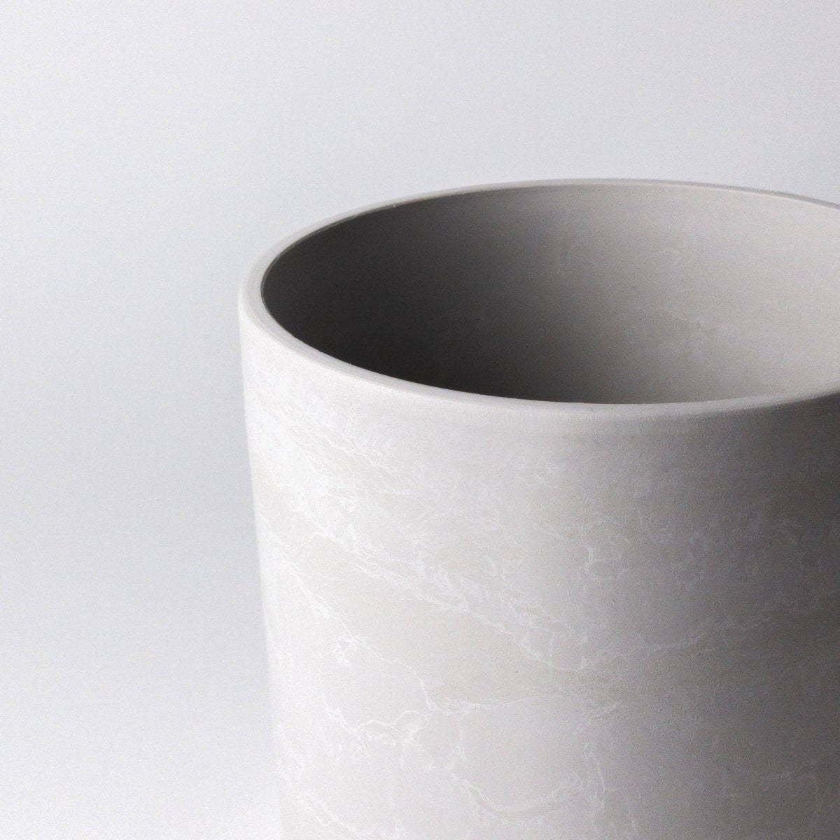 Eco-Friendly White Stone Planter Pot 4.75 Inch