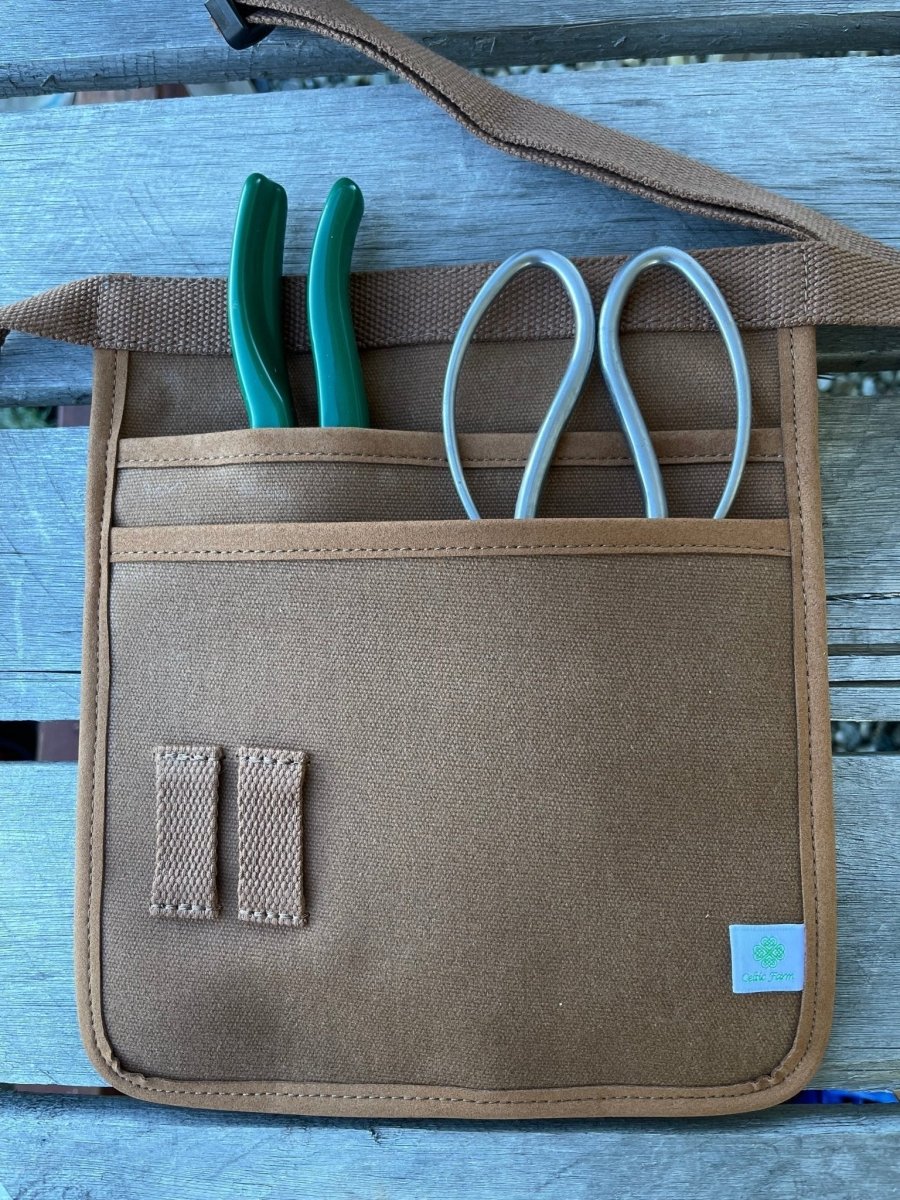 Garden Tool Belt - Waxed Canvas For Gardening