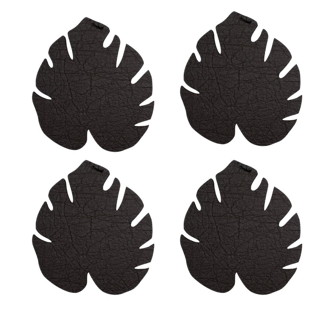 Kostr™ Double‑Sided Leaf‑Shaped Plant Coasters | Eco‑Friendly Home Decor