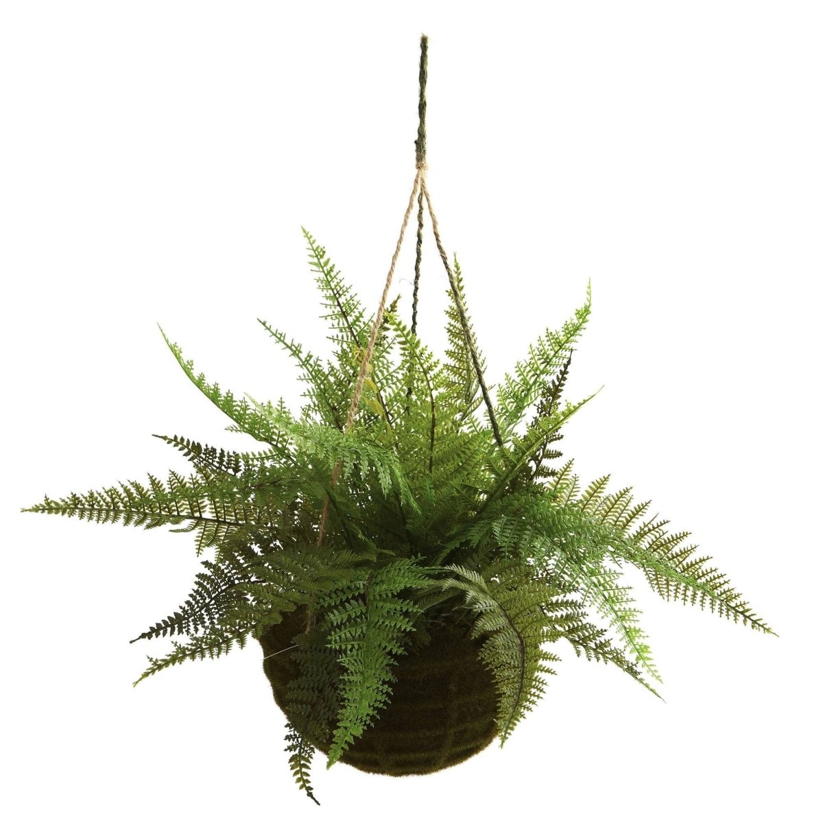 Leather Fern Hanging Basket Set (Set Of 2) – Perfect Indoor And Outdoor Décor