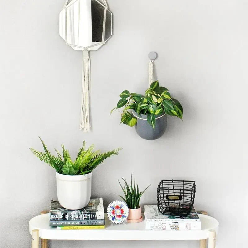 Loop Hanging Planter – Indigo | Leak-Proof, 360° Drainage & Deep Color Accent