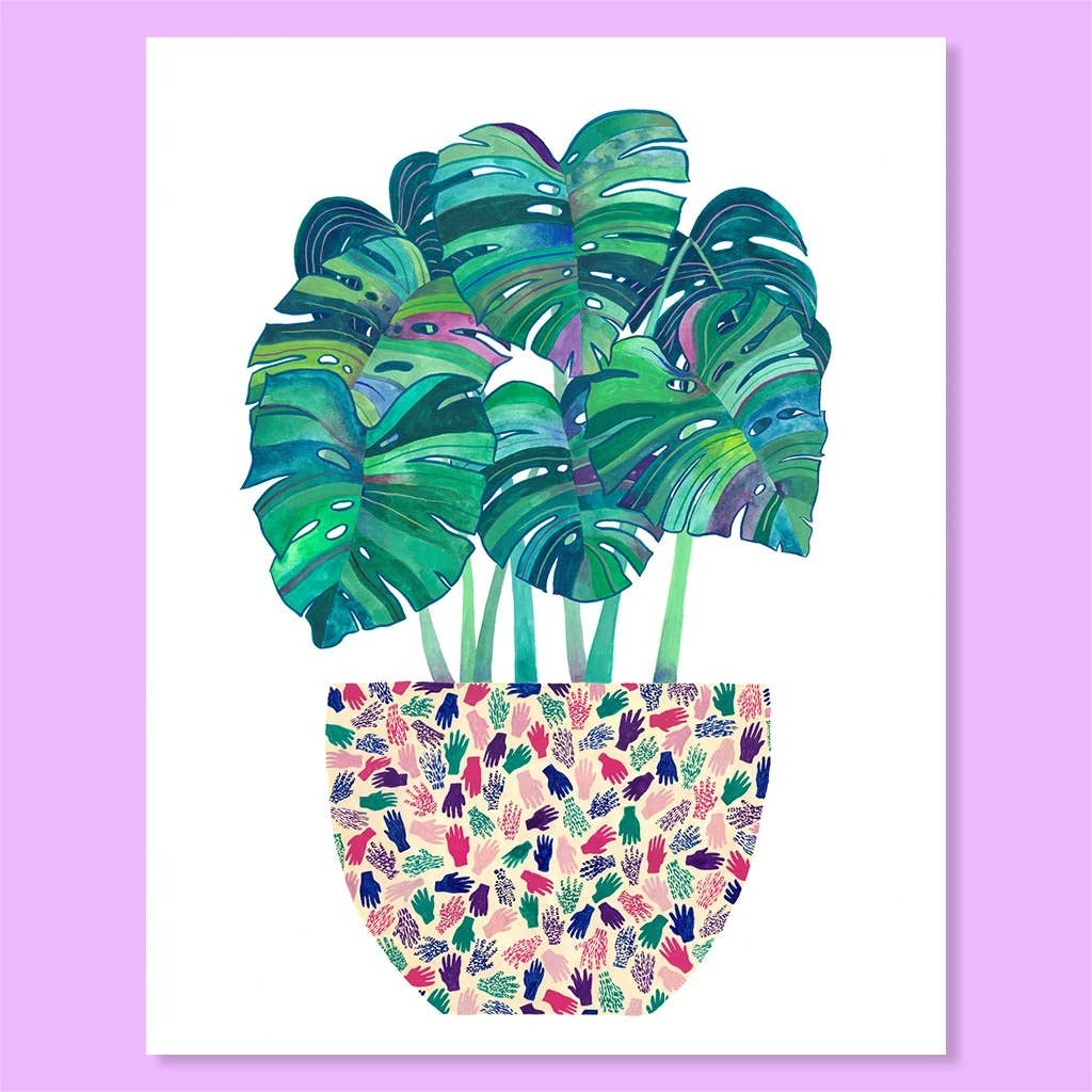 Monstera Pot Print