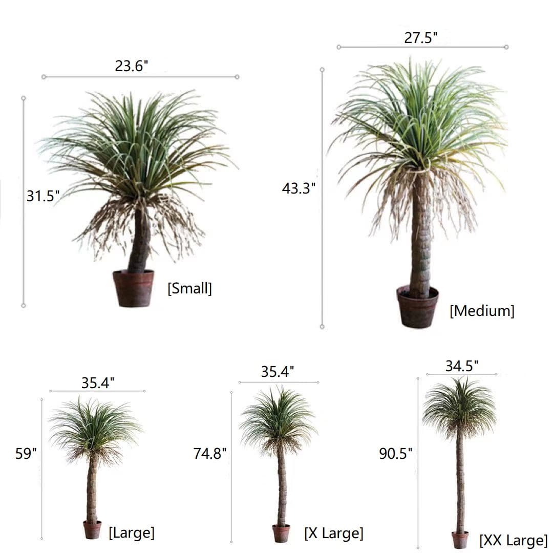 Moroccan Artificial Palm Tree In Pot | Handmade Silk Palm Tree For Indoor Decor