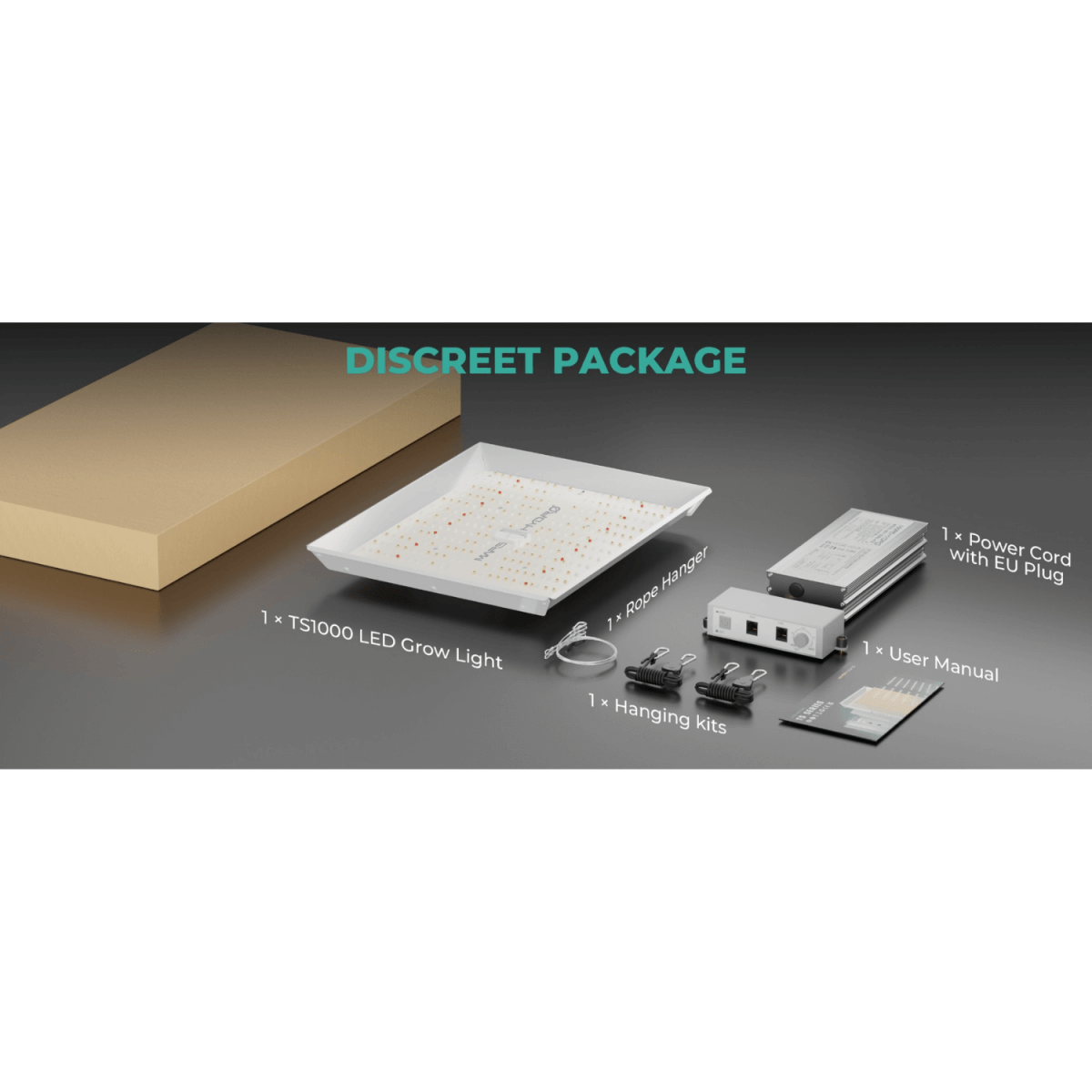 TS1000 LED Grow Light | Full Spectrum, Energy Efficient, Beginner-Friendly