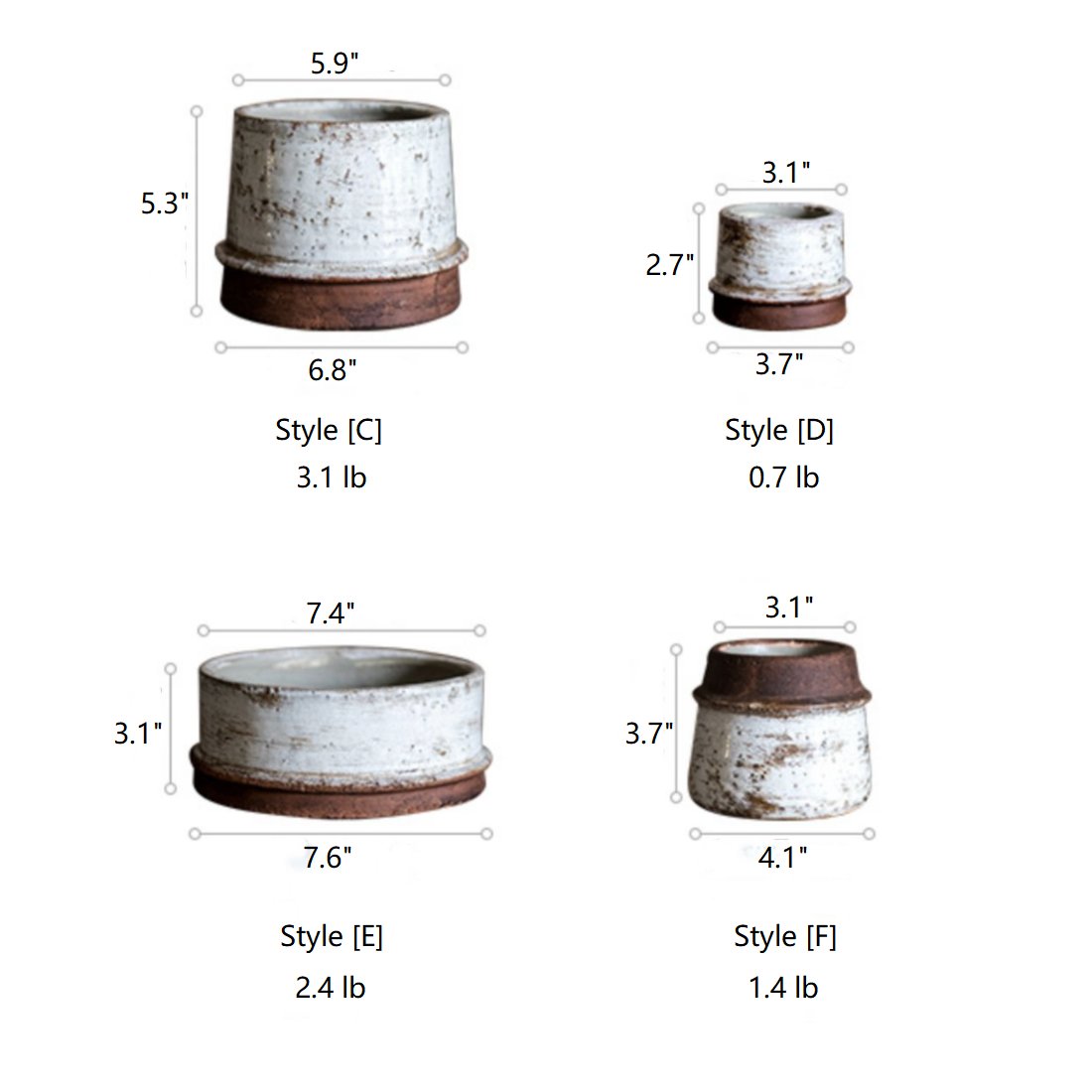 Vintage Restoration Planter Collection