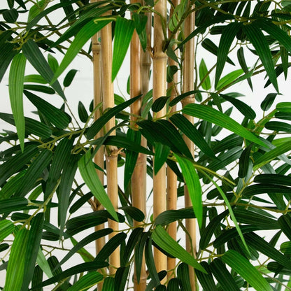  10-ft Artificial Bamboo Tree With Real Bamboo Trunks
