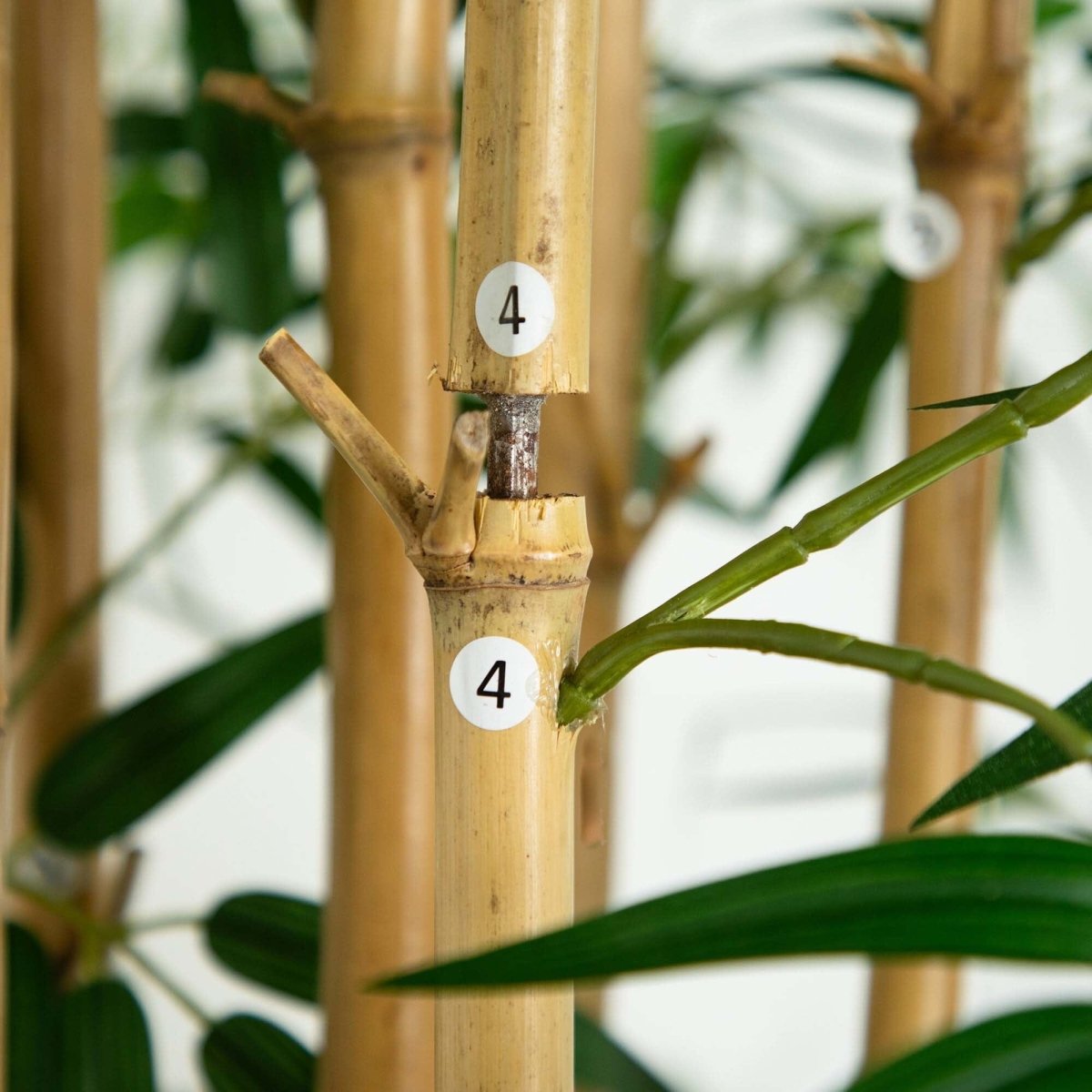  10-ft Artificial Bamboo Tree With Real Bamboo Trunks