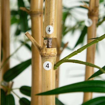 10-ft Artificial Bamboo Tree With Real Bamboo Trunks