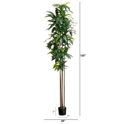  10-ft Artificial Dracaena Tree With Real Touch Leaves