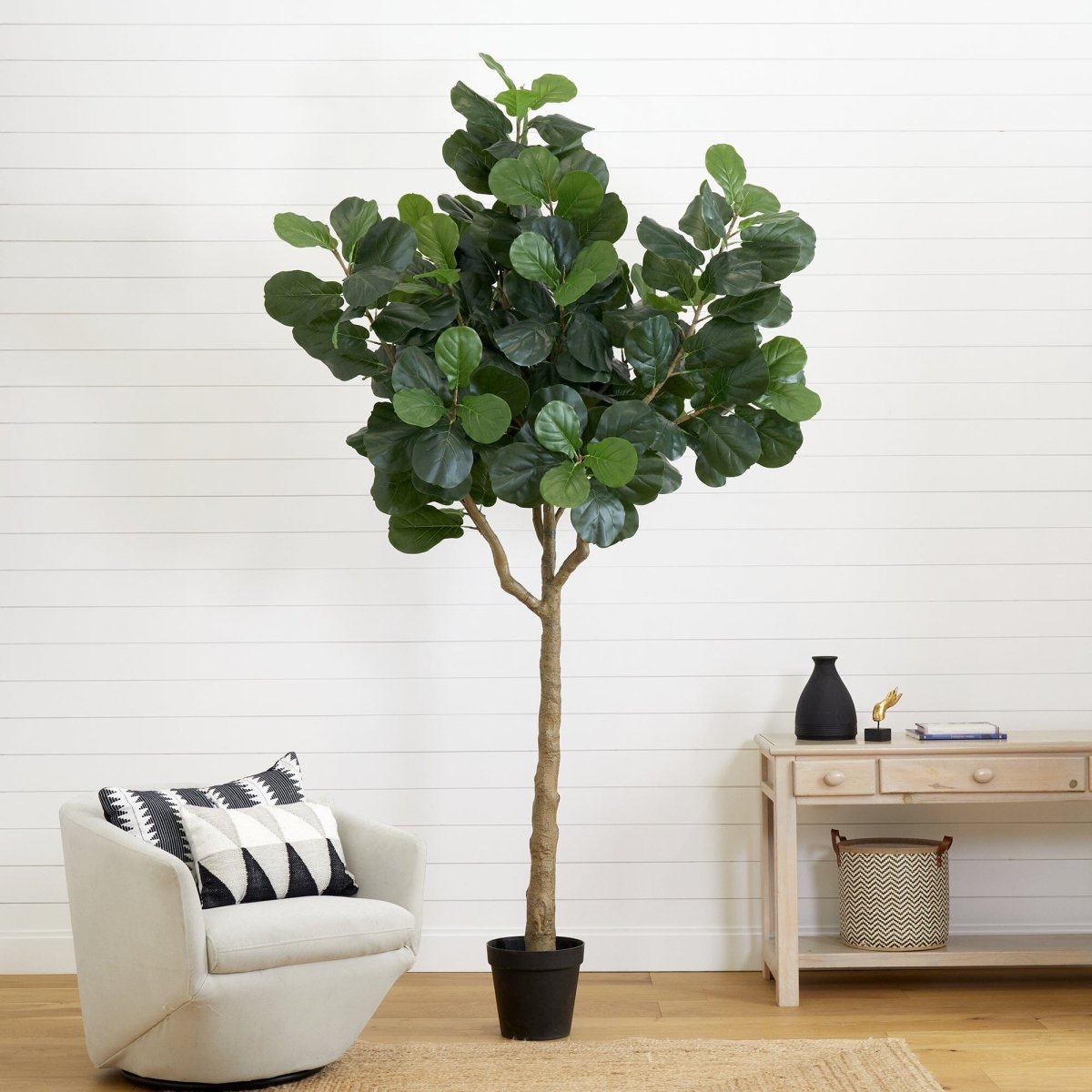  10-ft Artificial Fiddle Leaf Fig Tree