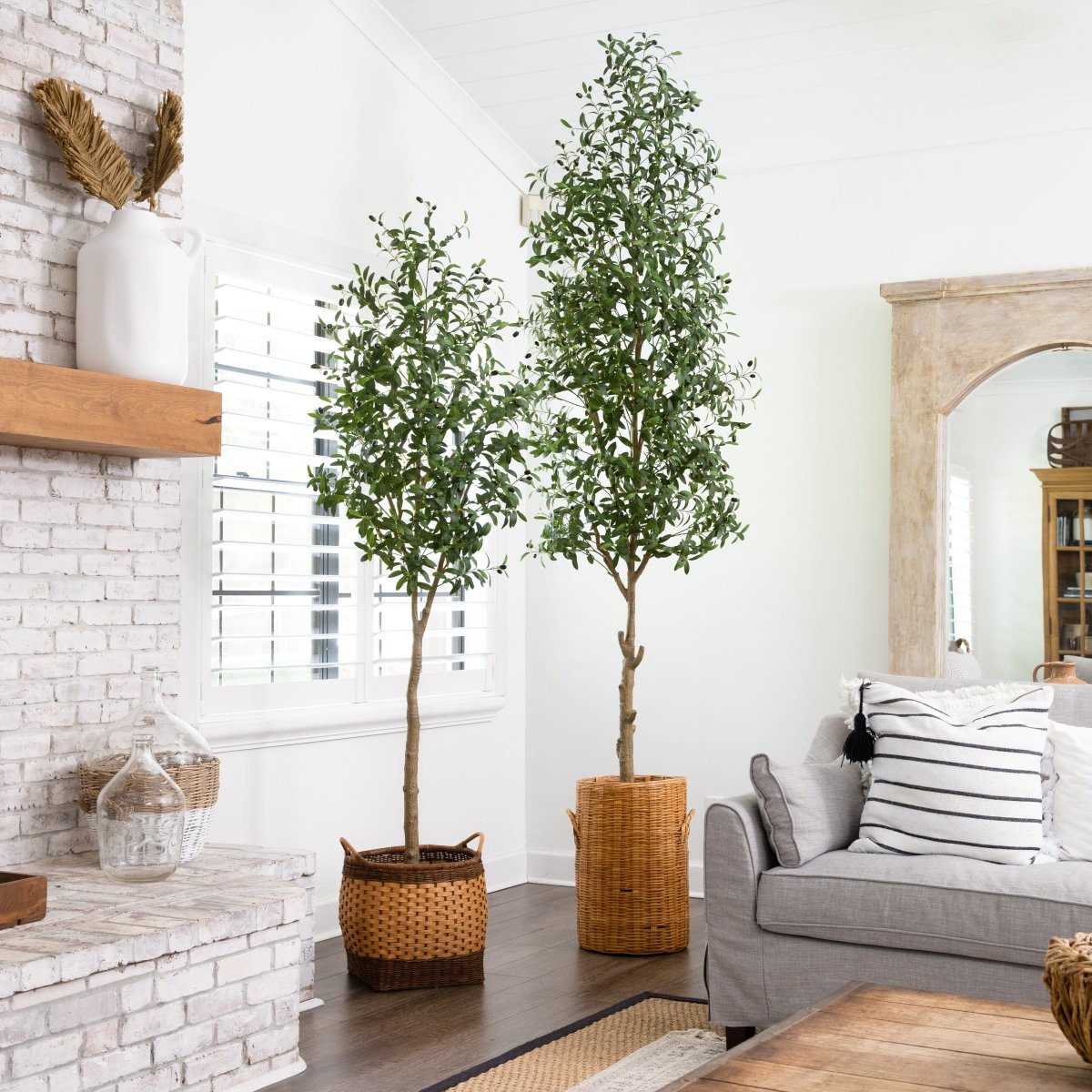 10-ft Faux Olive Tree | Mediterranean-Inspired Decor – Ed's Plant Shop