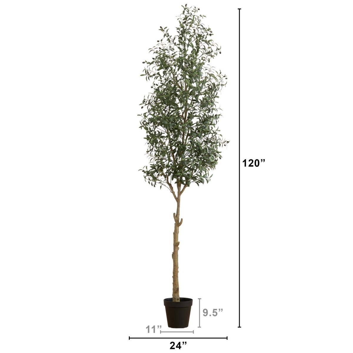  10-ft Faux Olive Tree | Mediterranean-Inspired Decor – Ed's Plant Shop