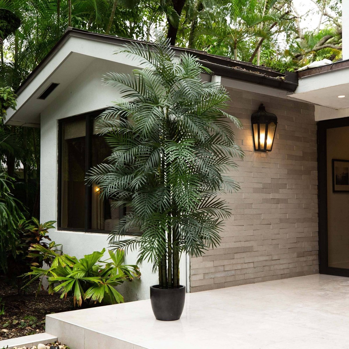  10-ft UV Resistant Artificial Areca Palm Tree (Indoor/Outdoor)