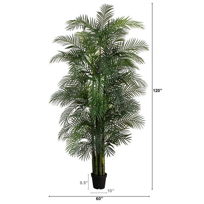  10-ft UV Resistant Artificial Areca Palm Tree (Indoor/Outdoor)