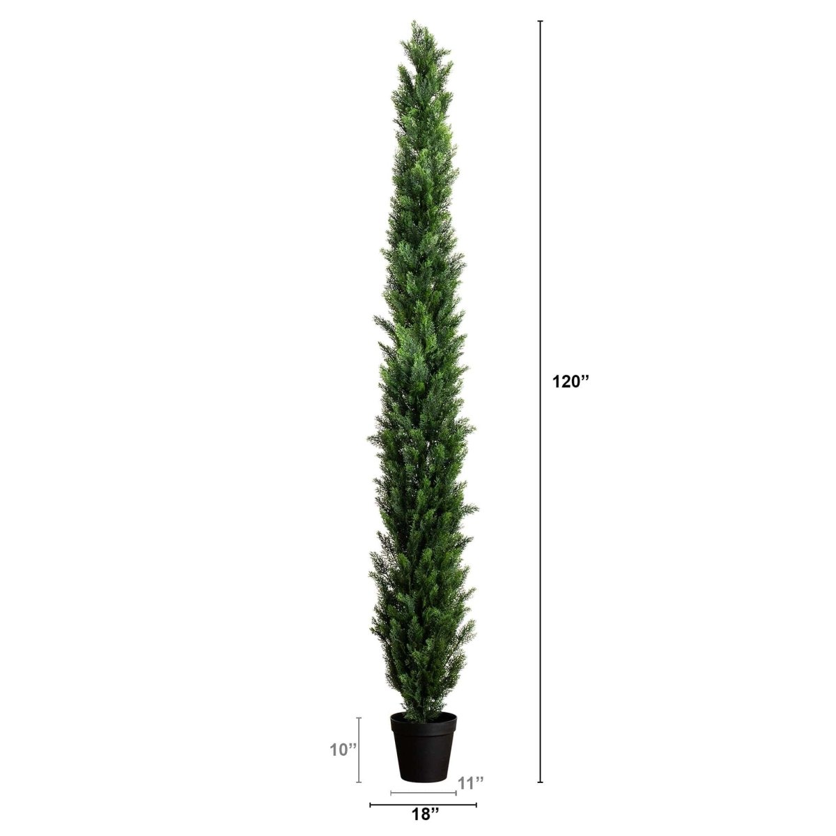  10-ft UV Resistant Artificial Cedar Pine Tree (Indoor/Outdoor)