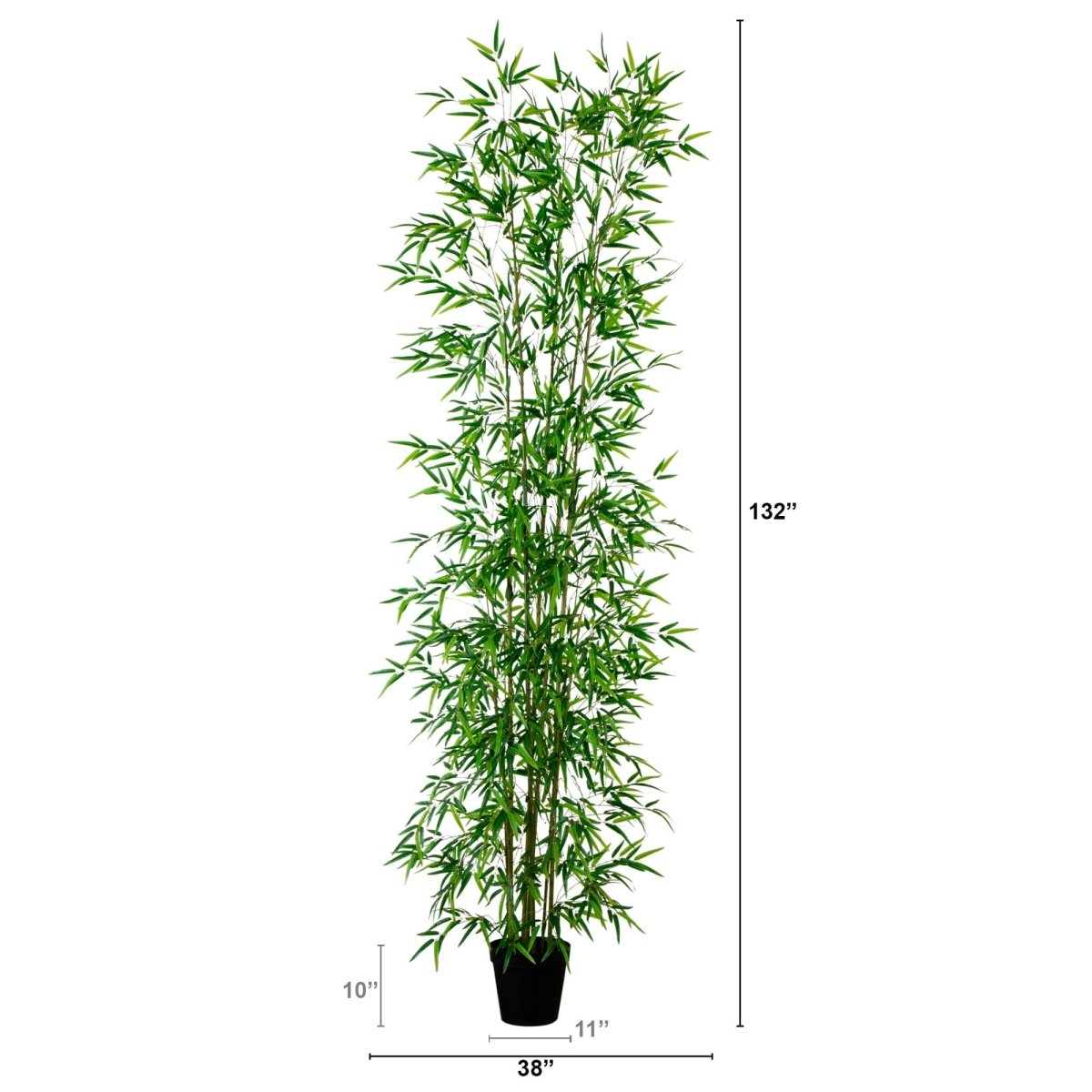  11-ft Artificial Bamboo Tree With Bendable Branches | Japanese-Inspired Decor