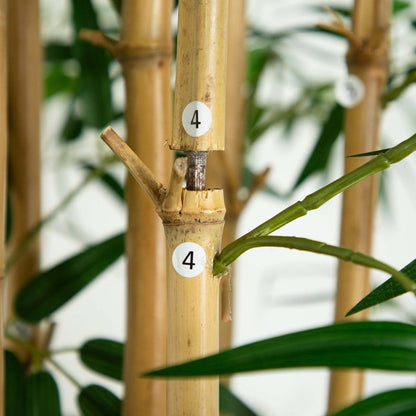  11-ft Artificial Bamboo Tree With Real Bamboo Trunks