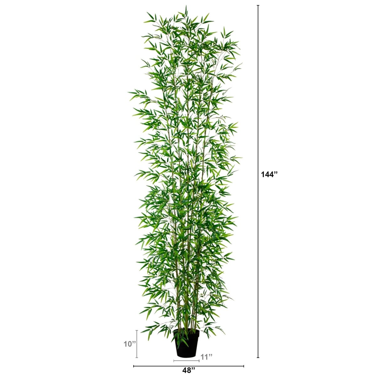  12-ft Artificial Bamboo Tree | Japanese-Inspired Tall Decor