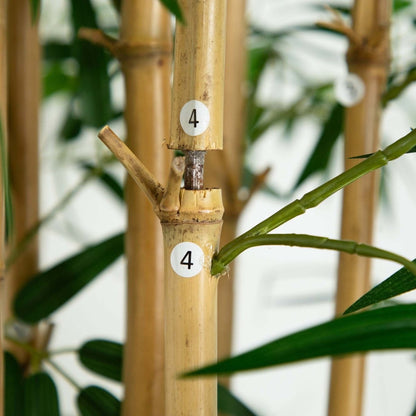  12-ft Artificial Bamboo Tree With Real Bamboo Trunks