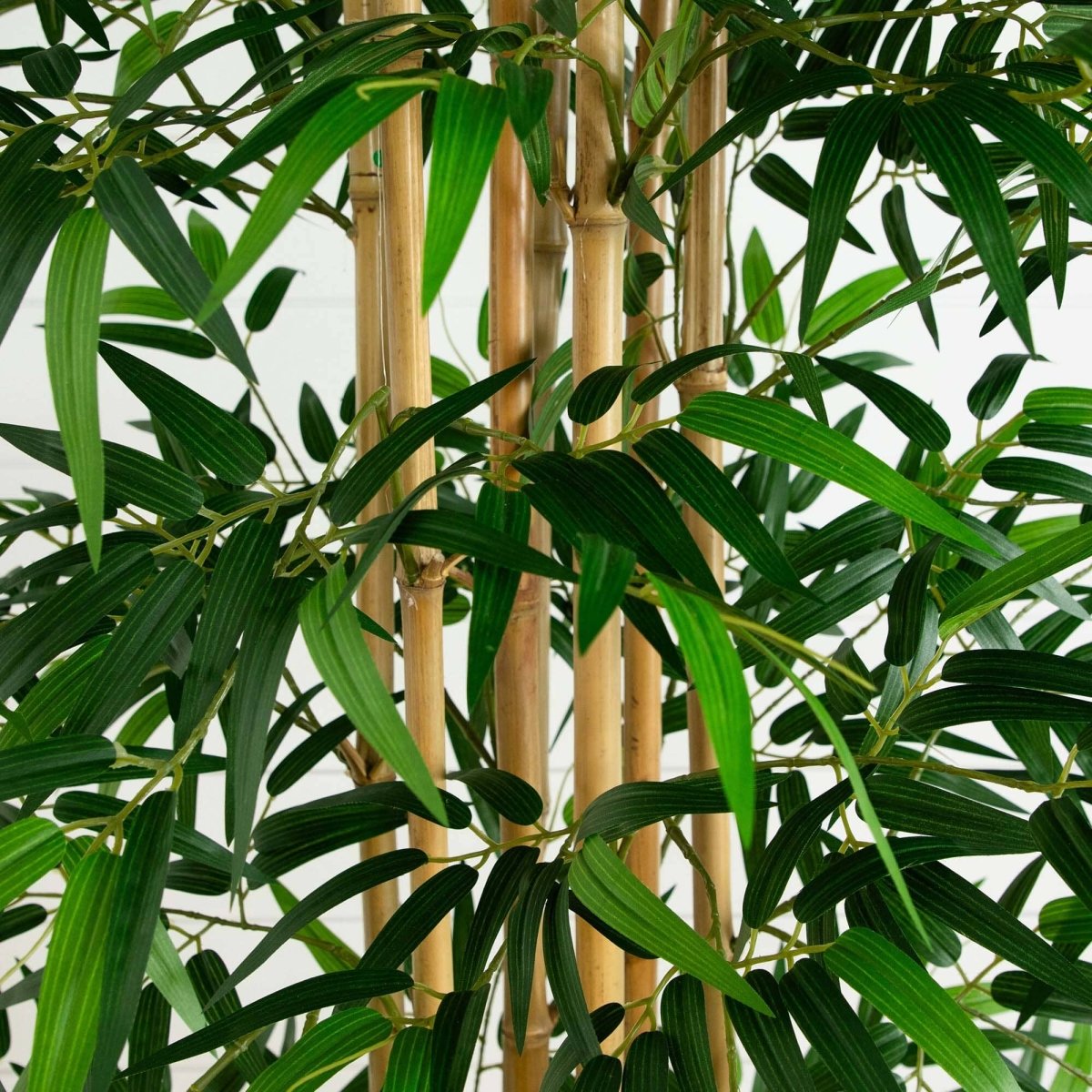  12-ft Artificial Bamboo Tree With Real Bamboo Trunks