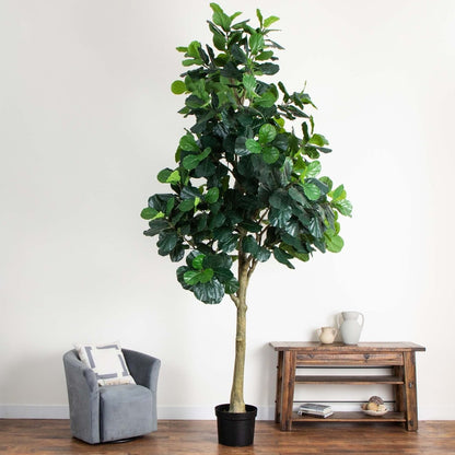  13-ft Faux Fiddle Leaf Fig Tree | Lifelike Indoor Tree
