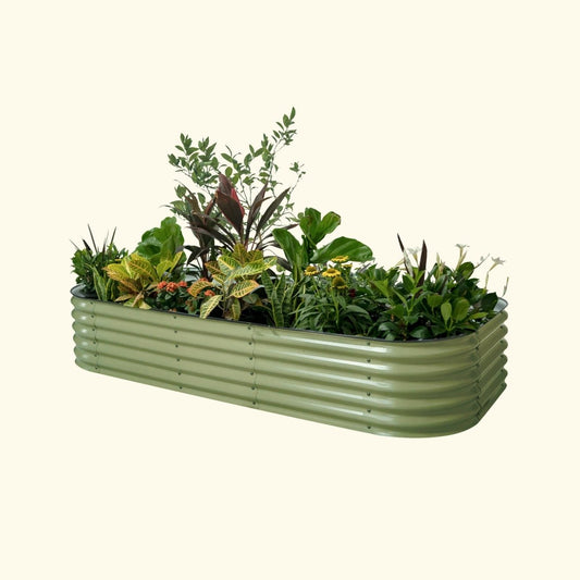  17" Tall 10 In 1 Jumbo Modular Metal Raised Garden Bed Kit