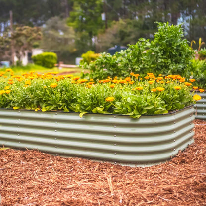  17" Tall 10 In 1 Jumbo Modular Metal Raised Garden Bed Kit