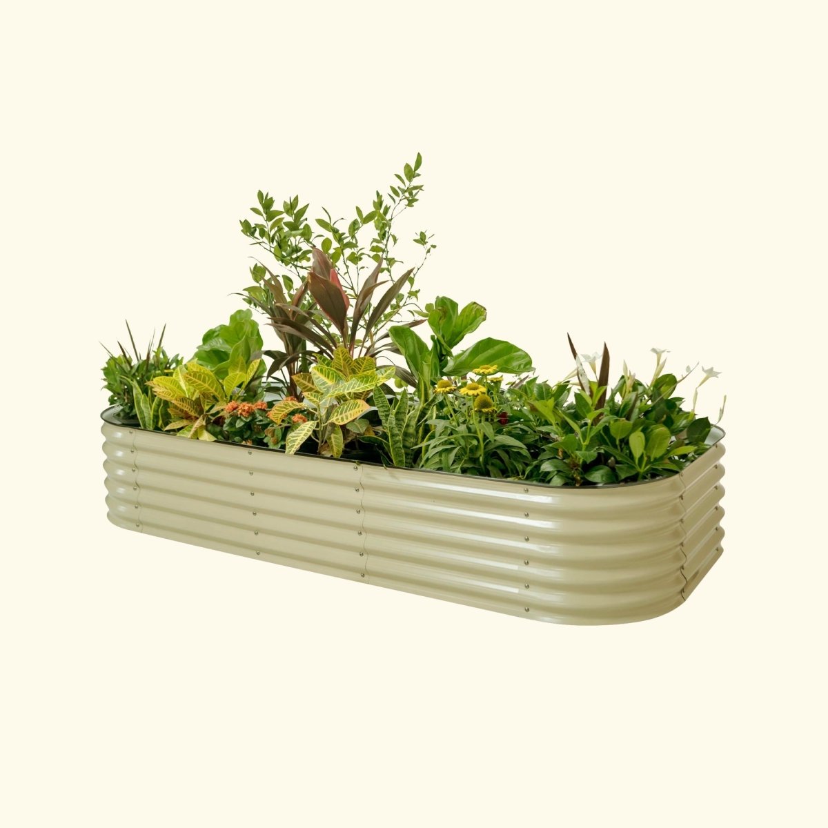  17" Tall 10 In 1 Jumbo Modular Metal Raised Garden Bed Kit