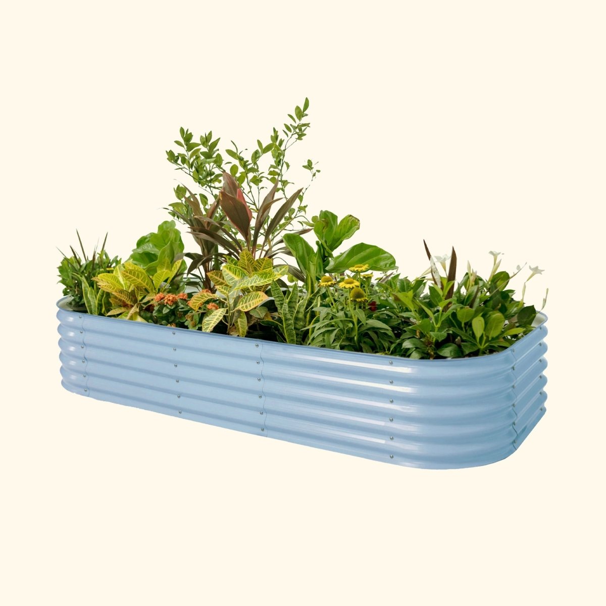  17" Tall 10 In 1 Jumbo Modular Metal Raised Garden Bed Kit