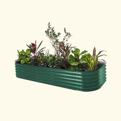  17" Tall 10 In 1 Jumbo Modular Metal Raised Garden Bed Kit