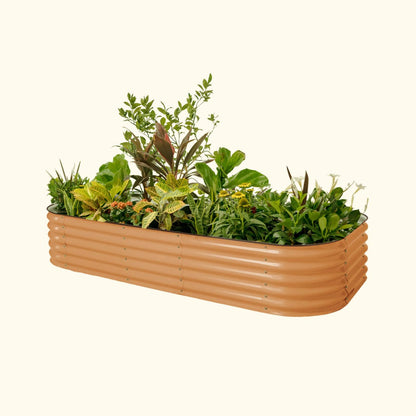  17" Tall 10 In 1 Jumbo Modular Metal Raised Garden Bed Kit
