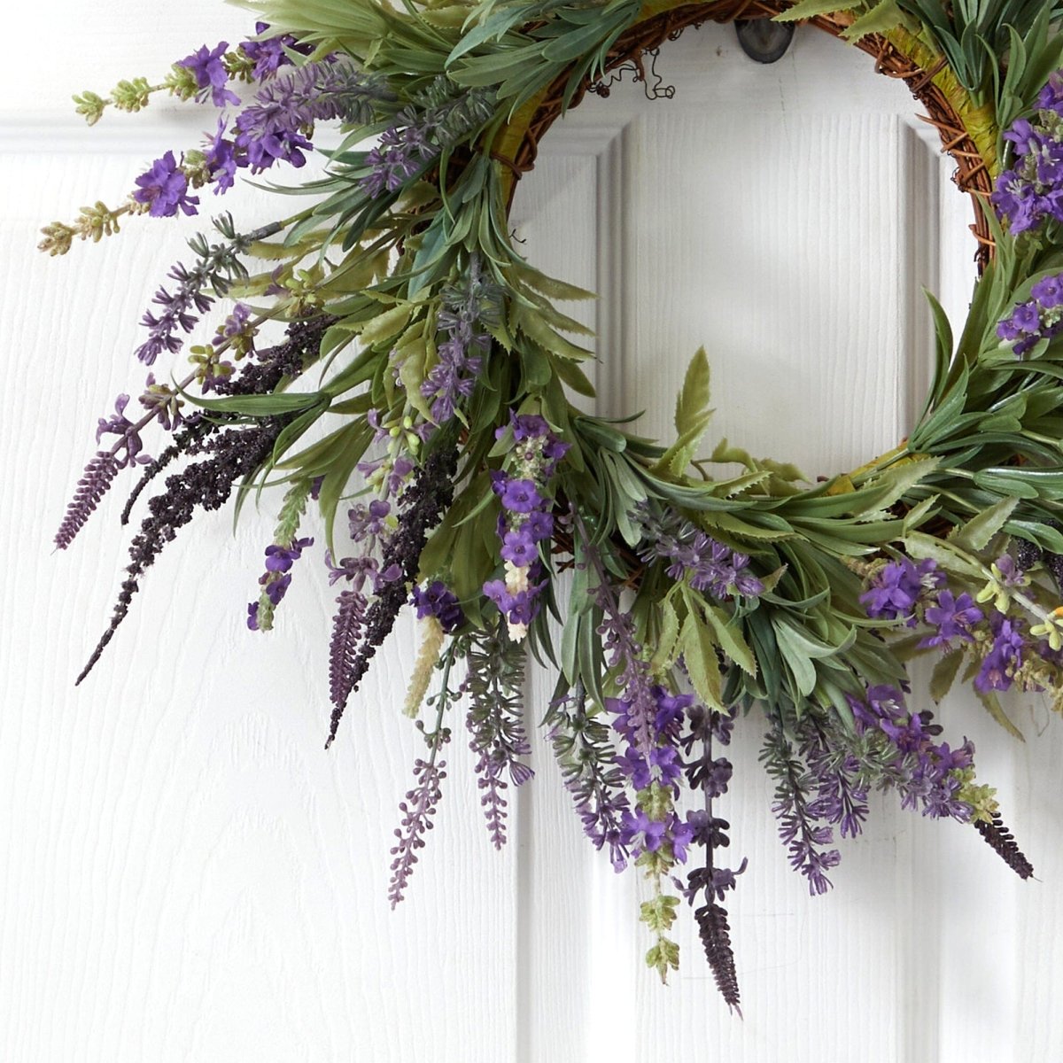  18-in Lavender Wreath | Elegant Home Décor