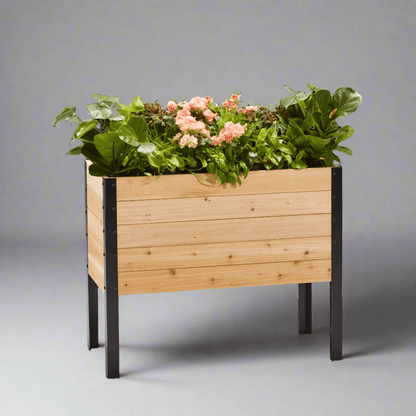  18" X 36" Cedar Raised Garden Bed – 30" Tall | Deep Planting Box