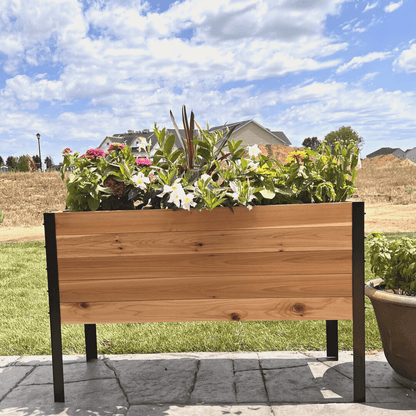  18" X 36" Cedar Raised Garden Bed – 30" Tall | Deep Planting Box
