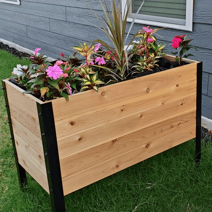  18" X 36" Cedar Raised Garden Bed – 30" Tall | Deep Planting Box