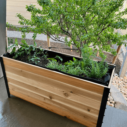  18" X 48" Cedar Planter Box – 24" Tall | Food-Safe Elevated Garden Bed