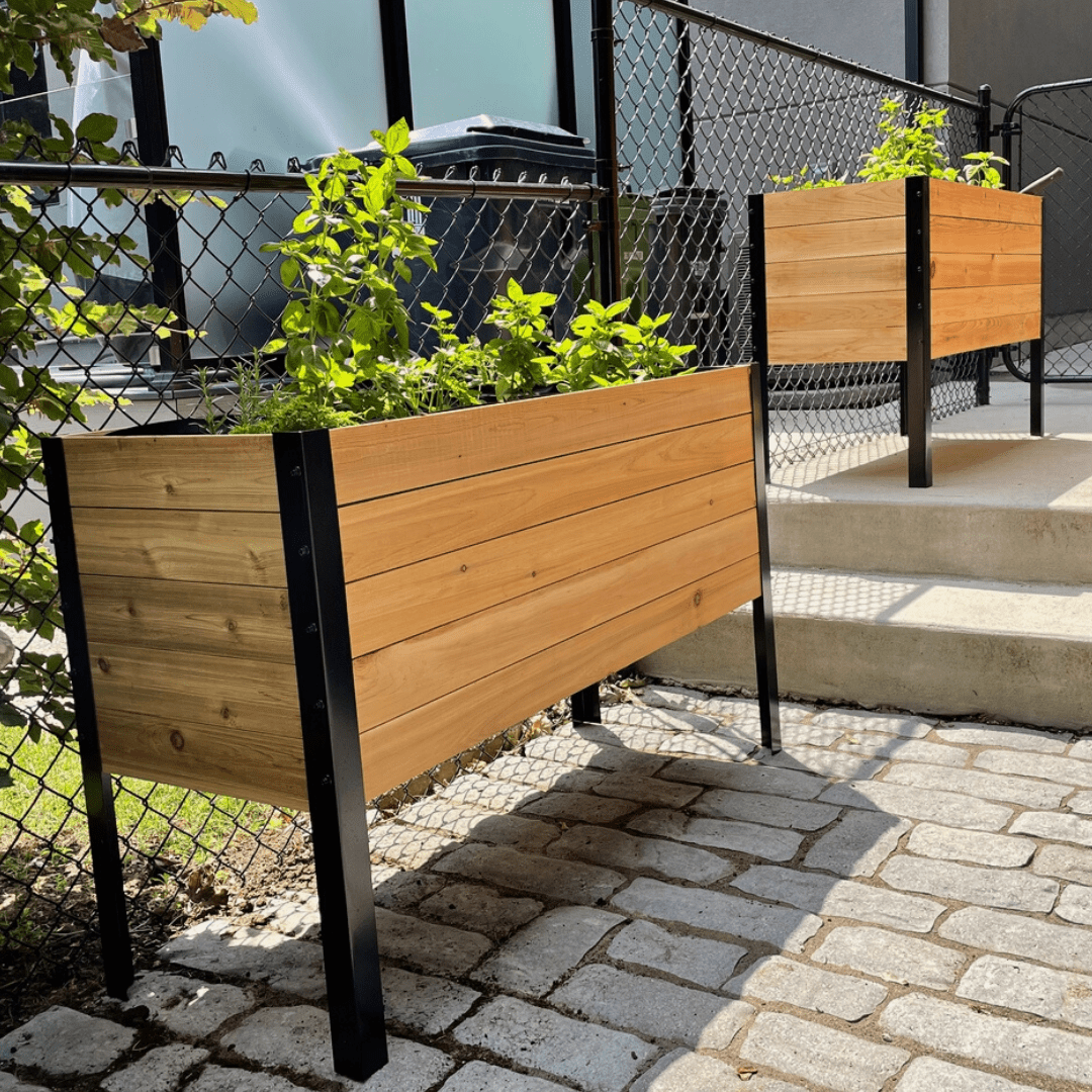  18" X 48" Cedar Raised Garden Bed – 30" Tall | Deep Elevated Planter Box
